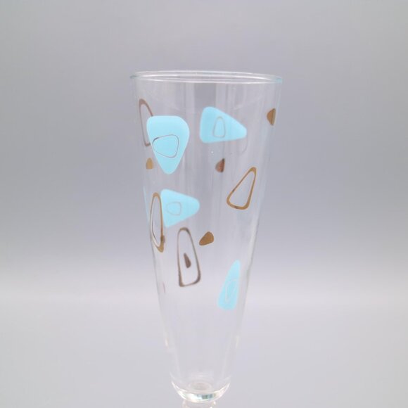 Vintage Federal Glass Capri Atomic Amoeba Boomerang Drinking Glasses (Set of 4) - Picture 3 of 5